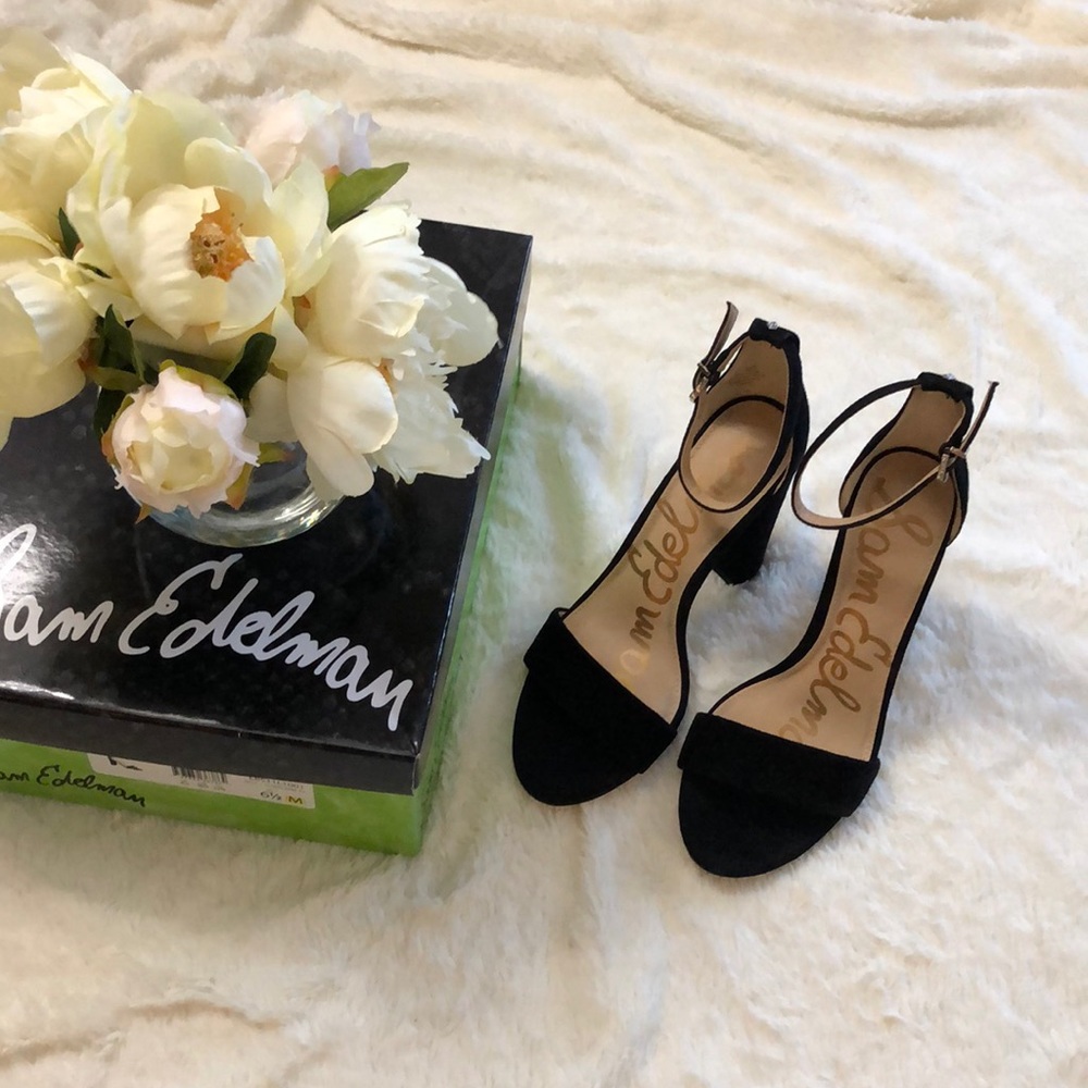 Sam Edelman Black Suede Heels